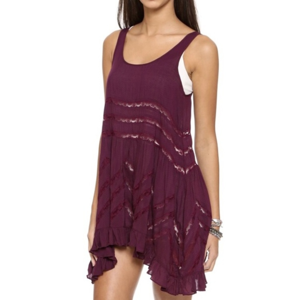 Free People Voile & Lace Trapeze Slip